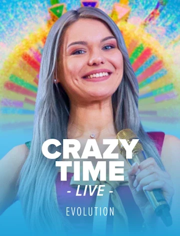 Crazy Time money wheel from Evolution, live at Mr Jones Casino