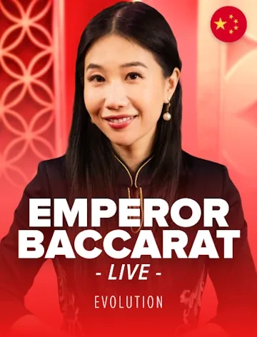Emperor Baccarat table streamed by Evolution