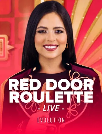 Red Door Roulette bonus-round wheel by Evolution